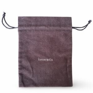 Vintage Tiffany & Co Brown Suede Jewelry Pouch Dust Bag